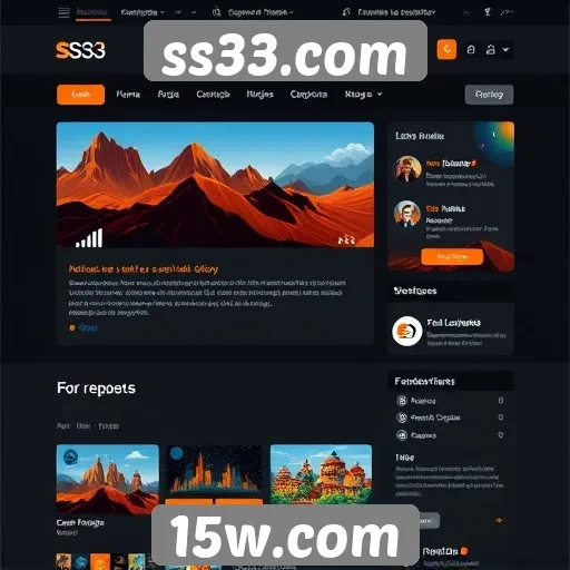 Análise da interface do usuário no site ss33.com